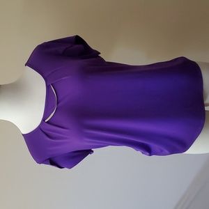 NY Collection purple blouse size XL